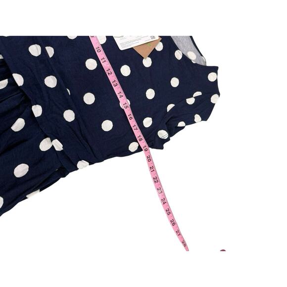 Boden Amelie Jersey Dress Navy Blue Polka Dot Soft Jersey Viscose Womens 14R New - Picture 6 of 7